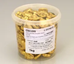 Gold Foiled Swiss Milk Chocolate Hearts